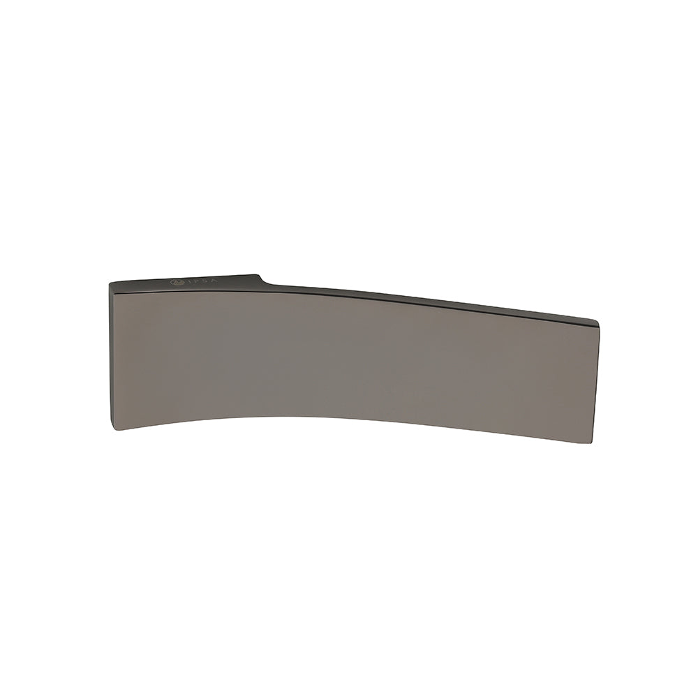 IPSA Rio Lord Series On Rose Door Handle without Lock Body & Cylinder Only Pair Finish: BLACK